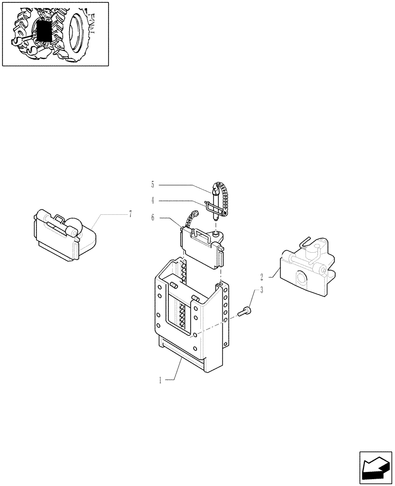 Схема запчастей Case IH PUMA 210 - (1.89.5/03) - (VAR.089-247-947) TOW HITCH AND TRAILER END (09) - IMPLEMENT LIFT