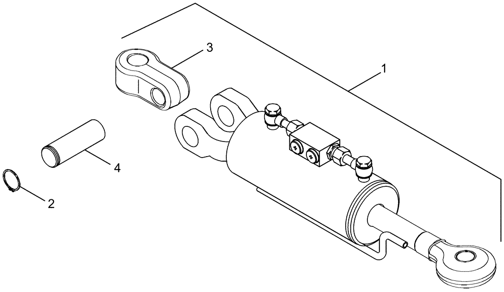 Схема запчастей Case IH MAGNUM 255 - (09-45) - CYLINDER ASSEMBLY - HYDRAULIC TOP LINK - HITCH, SHORT ARMS (09) - CHASSIS/ATTACHMENTS