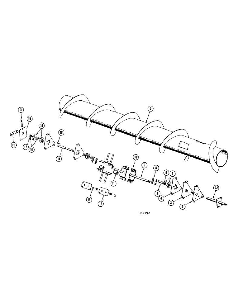 Схема запчастей Case IH 400 - (018) - HEADER AUGER (58) - ATTACHMENTS/HEADERS