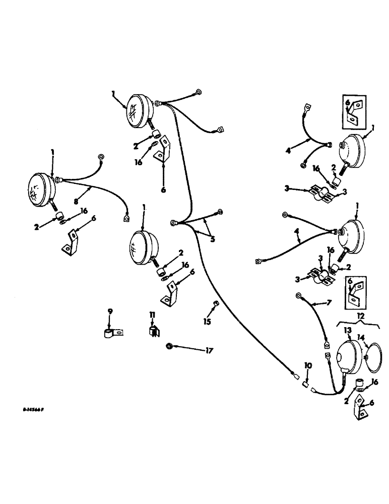 Схема запчастей Case IH 815 - (G-31) - ELECTRICAL SYSTEM, NIGHT LIGHT (06) - ELECTRICAL SYSTEMS