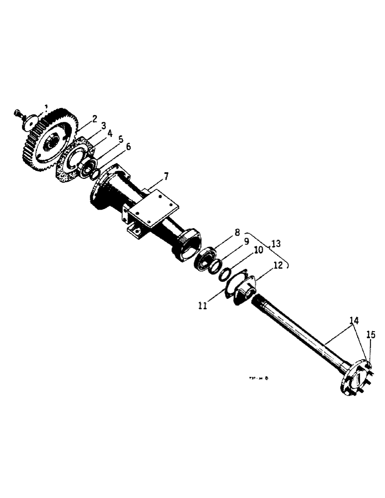 Схема запчастей Case IH 384 - (07-12) - DRIVE TRAIN, REAR AXLE (04) - Drive Train