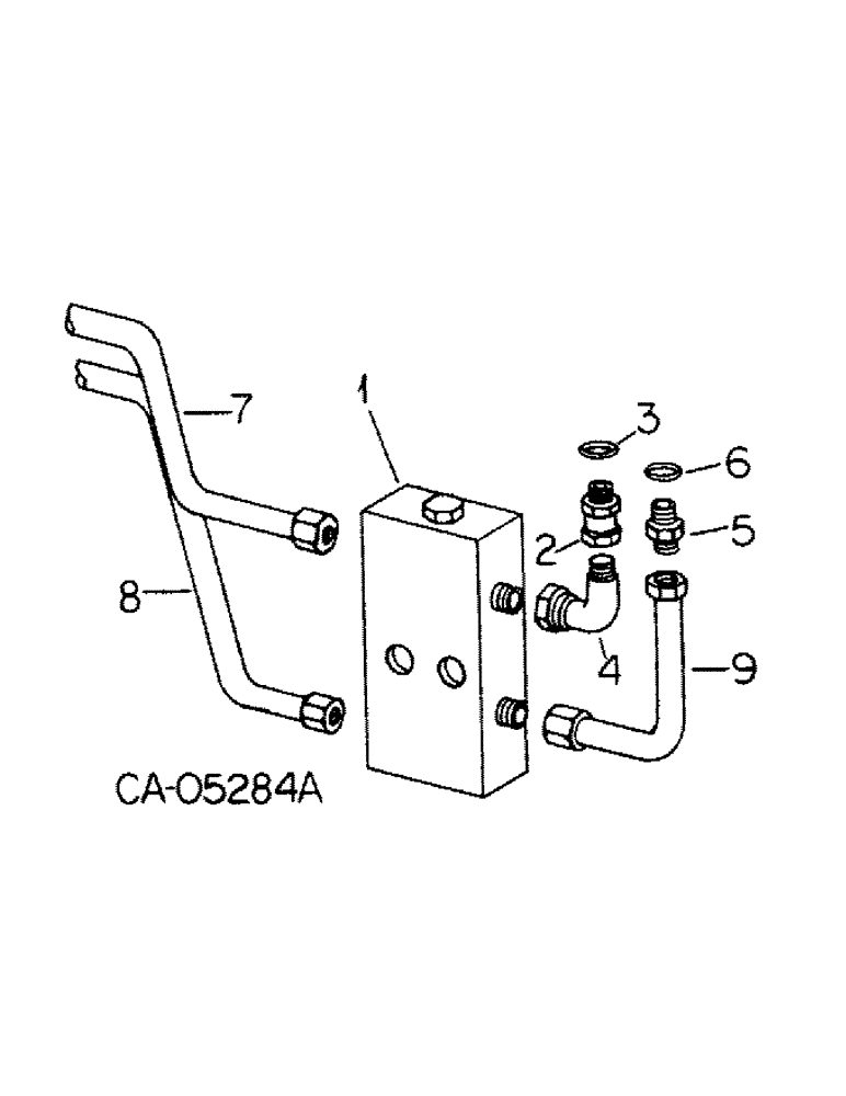 Схема запчастей Case IH 986 - (10-63) - HYDRAULIC, ALTERNATING CHECK VALVE CONNECTIONS (07) - HYDRAULICS