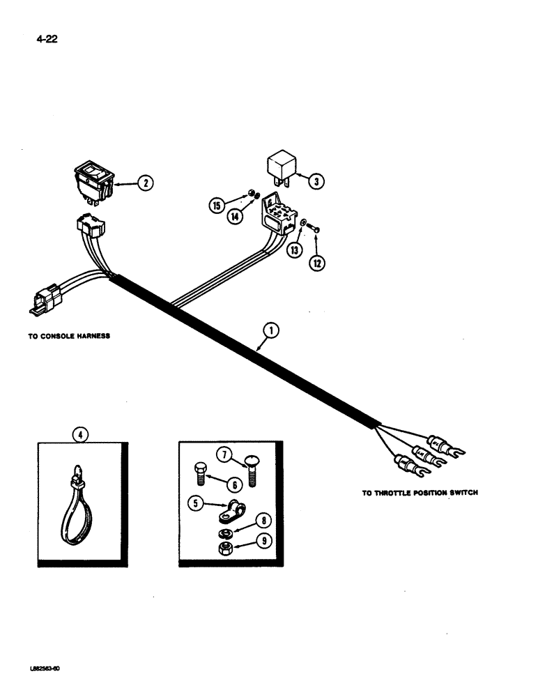 Схема запчастей Case IH 1822 - (4-22) - FAN INTERLOCK HARNESS (06) - ELECTRICAL SYSTEMS