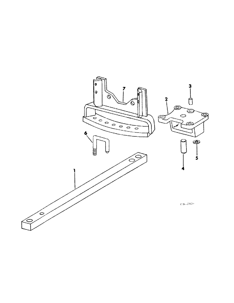 Схема запчастей Case IH 464 - (09-04) - FRAME, SWINGING DRAWBAR (12) - FRAME