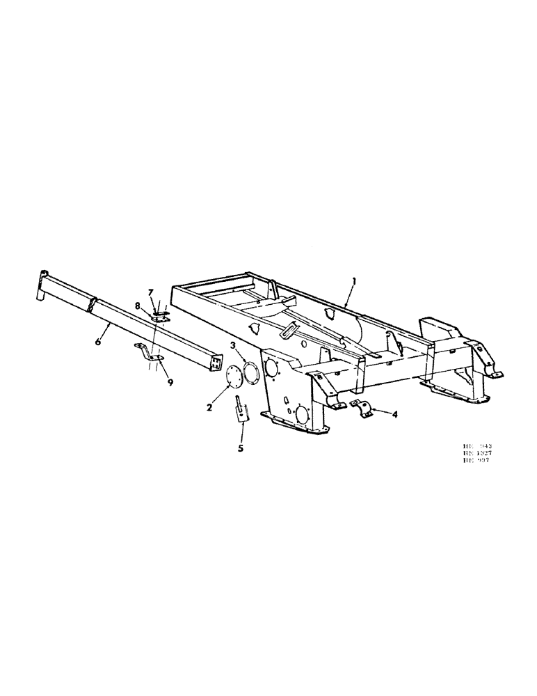 Схема запчастей Case IH 210 - (A-03) - CHASSIS, RADIATOR AND SHEET METAL, MAIN FRAME, SERIAL NUMBER 3700 AND SINCE Chassis, Radiator & Sheet Metal