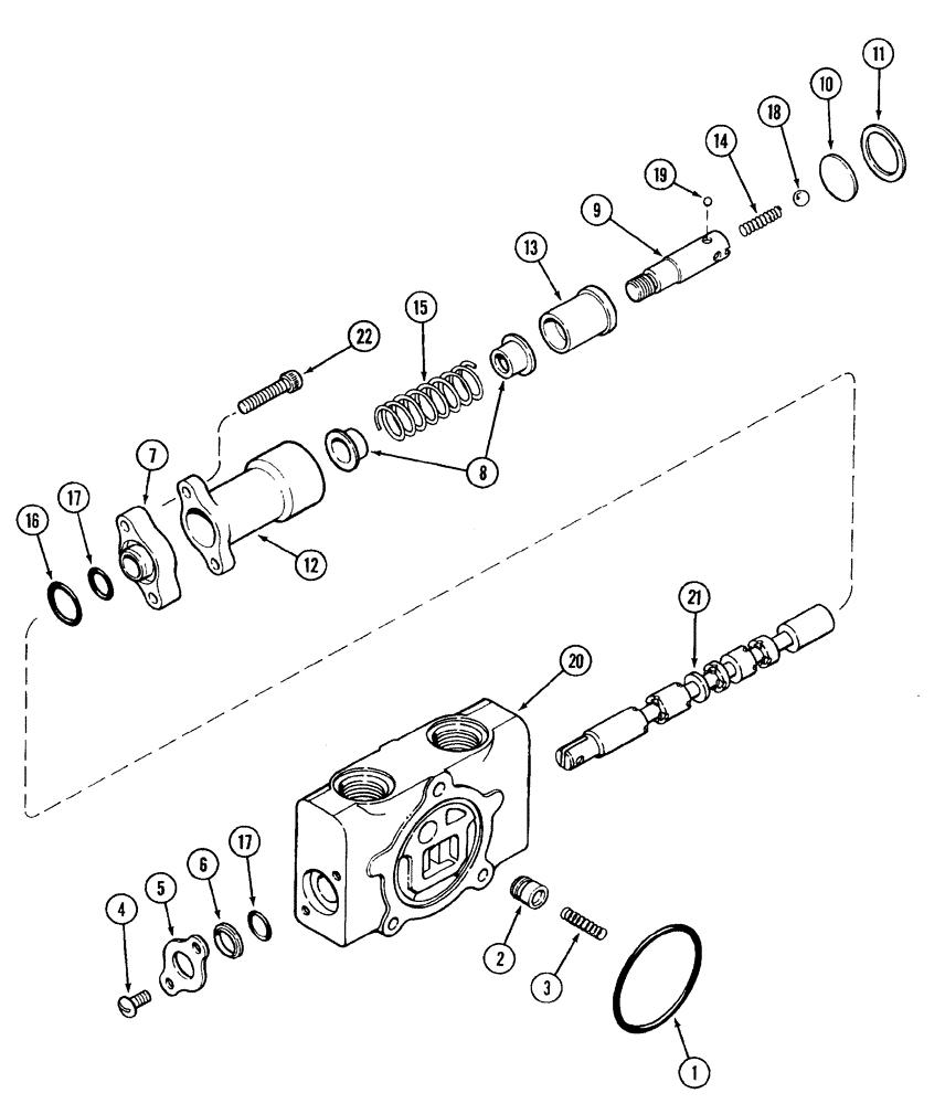 Схема запчастей Case IH 2255 - (8-34) - 134340C1 SECTION ASSEMBLY (08) - HYDRAULICS