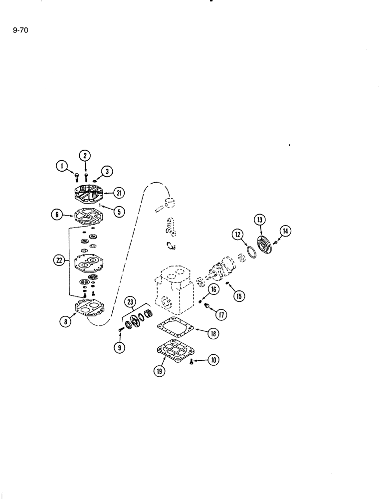 Схема запчастей Case IH 4000 - (9-70) - COMPRESSOR ASSEMBLY, YORK (09) - CHASSIS/ATTACHMENTS