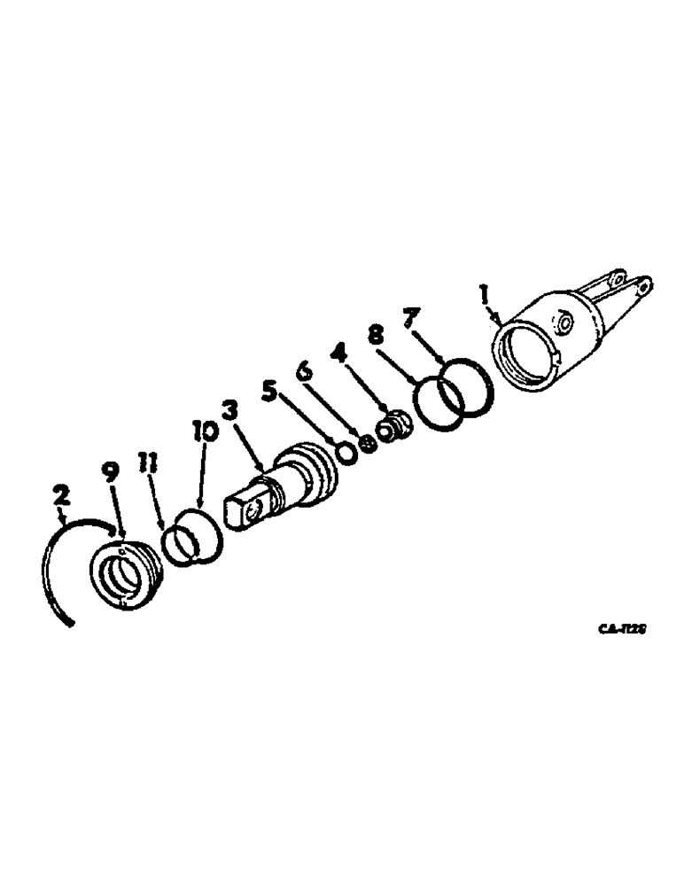 Схема запчастей Case IH 2500 - (07-012) - MOTOR SERVO CYLINDER (04) - Drive Train