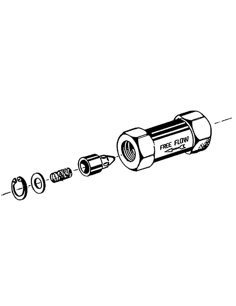 Схема запчастей Case IH 7700 - (B04-50) - HYDRAULIC CHECK VALVE, 3/4 INCH Hydraulic Components & Circuits