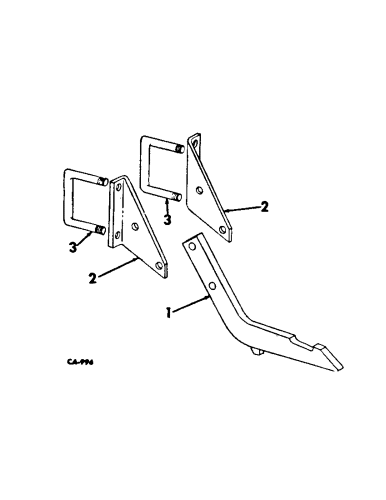 Схема запчастей Case IH 153 - (AP-31[A]) - TWO-POINT FAST HITCH FOR UNITS F THRU M, P AND U 