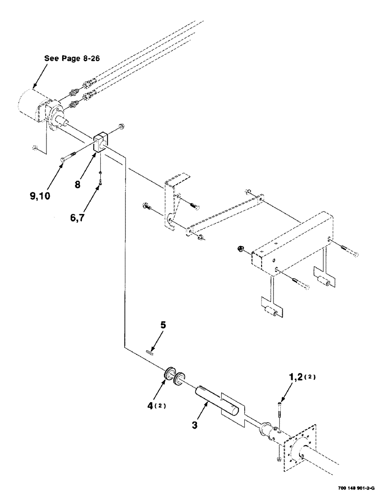 Схема запчастей Case IH 425 - (2-04) - REEL DRIVE MOUNTING ASSEMBLY, BAT REEL (58) - ATTACHMENTS/HEADERS