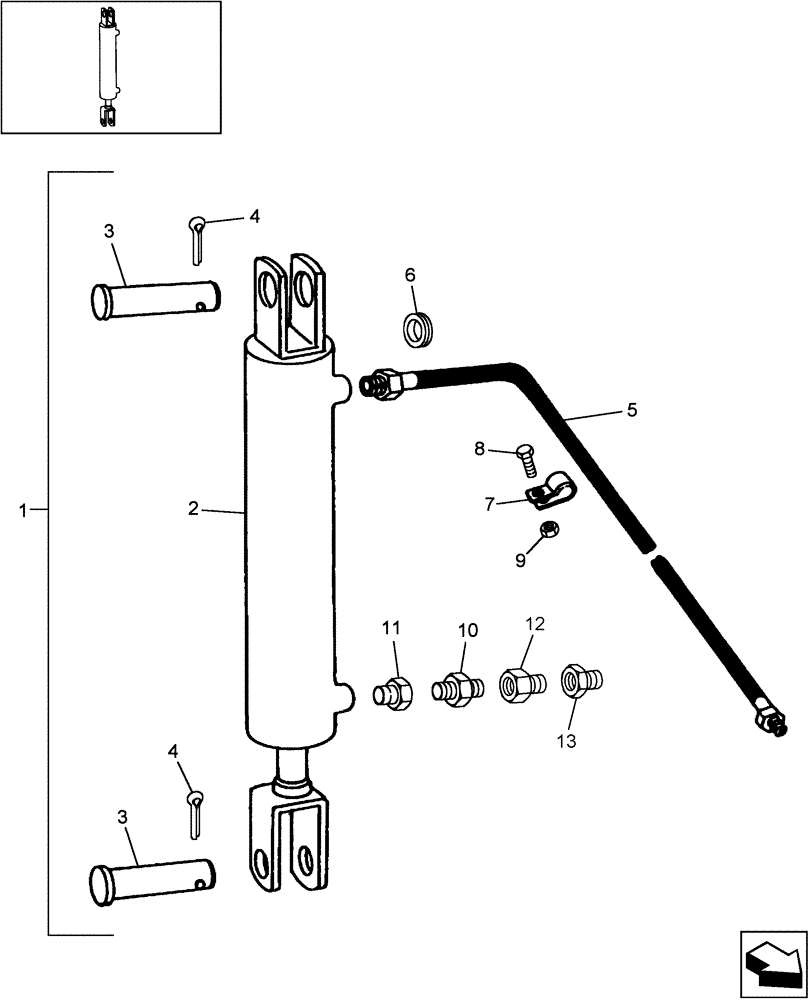 Схема запчастей Case IH SMX91 - (07.02[2]) - HYDRAULIC LIFT KIT W/87018061 CYLINDER (07) - HYDRAULICS