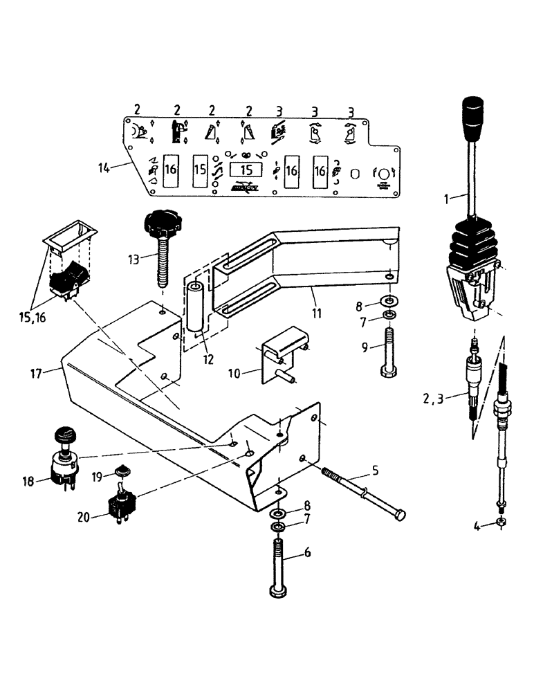 Схема запчастей Case IH 7000 - (A05-55) - CABIN CONTROLS, FLORIDA OPTION Mainframe & Functioning Components