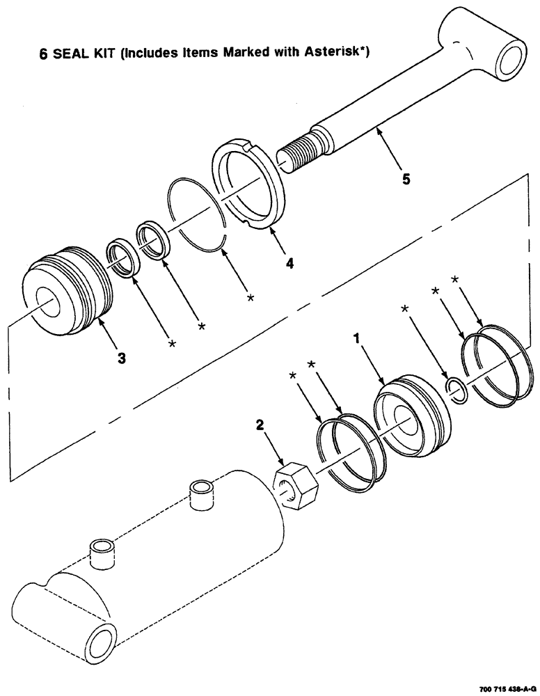 Схема запчастей Case IH 8860 - (08-52) - HYDRAULIC SLAVE CYLINDER ASSEMBLY - RIGHT (S.N. CFH0145002 THRU CFH0145470) (35) - HYDRAULIC SYSTEMS