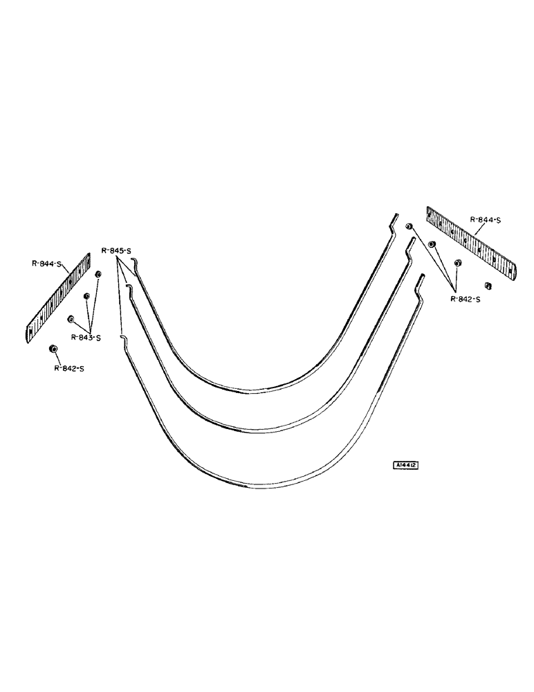 Схема запчастей Case IH F170 - (10) - EXTRA CLEANING RODS FOR HEAVY HAY, BUNDLE 10579 