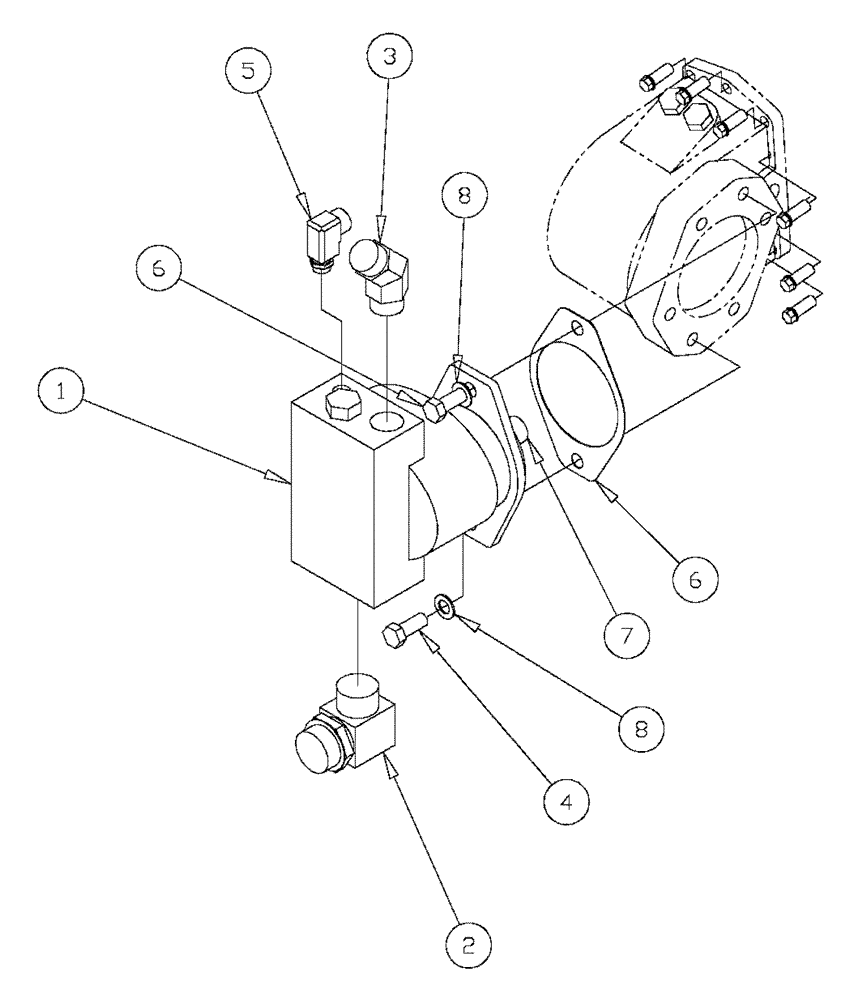 Схема запчастей Case IH FLX3330B - (06-007) - HYDRAULIC PUMP GROUP (FLX3300B CAT ENGINE & FLX3330B) (07) - HYDRAULICS