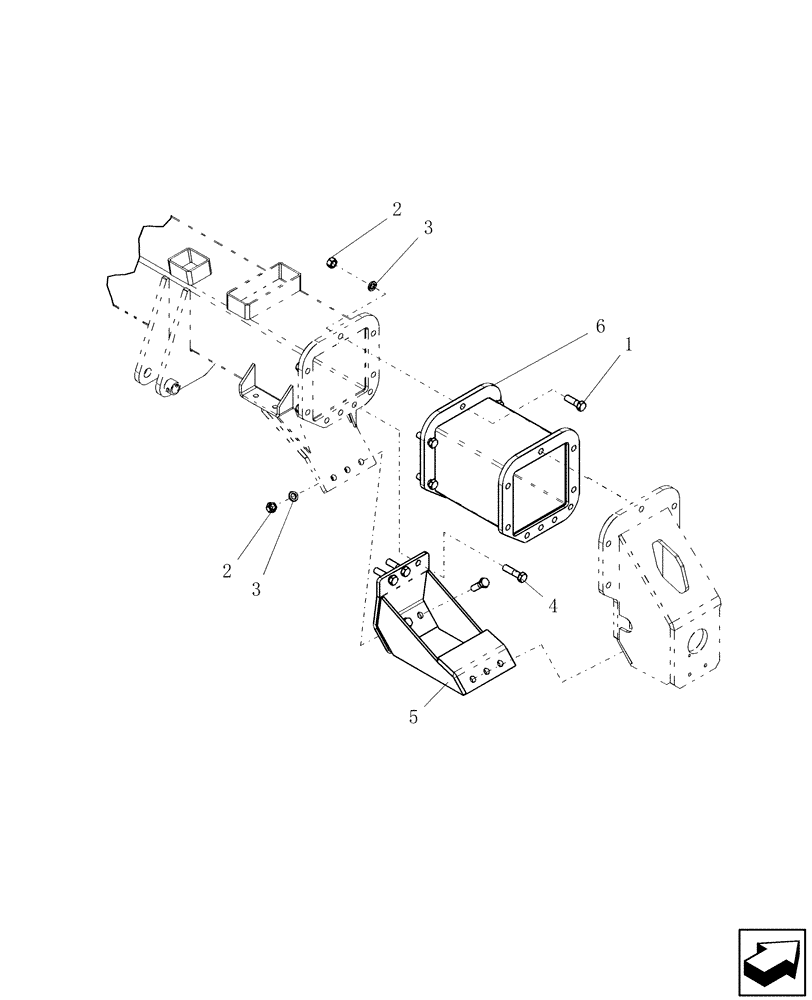 Схема запчастей Case IH ADX2180 - (D.13.B[08]) - REAR AXLE HOUSING SPACERS D - Travel