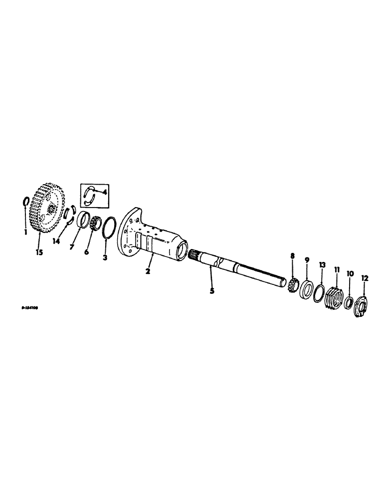 Схема запчастей Case IH 656 - (B-19) - POWER TRAIN, REAR AXLE, FARMALL TRACTORS, INTERNATIONAL ROW CROP TRACTORS (03) - POWER TRAIN