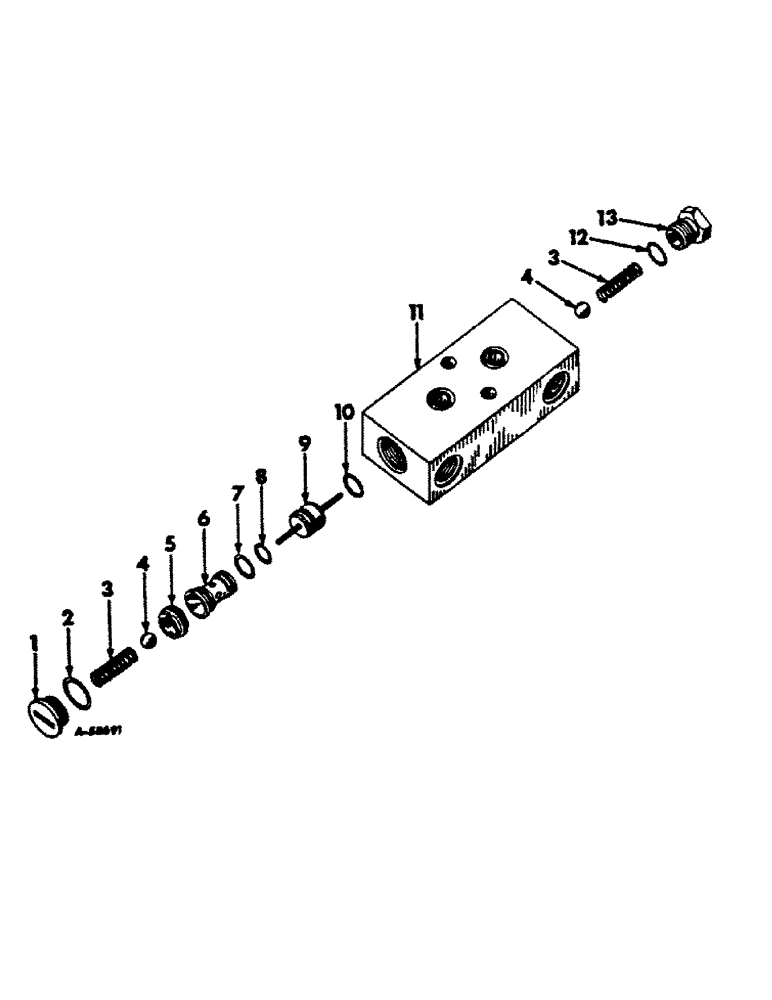 Схема запчастей Case IH 966 - (10-48) - HYDRAULICS, DOUBLE ACTING CHECK VALVE (07) - HYDRAULICS