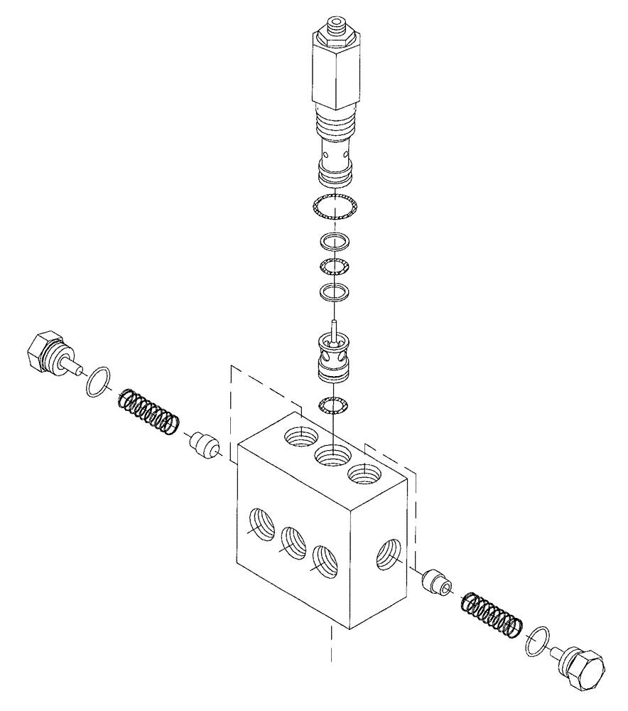 Схема запчастей Case IH 7700 - (B05[02]) - HYDRAULIC COUNTER-BALANCE VALVE Hydraulic Components & Circuits