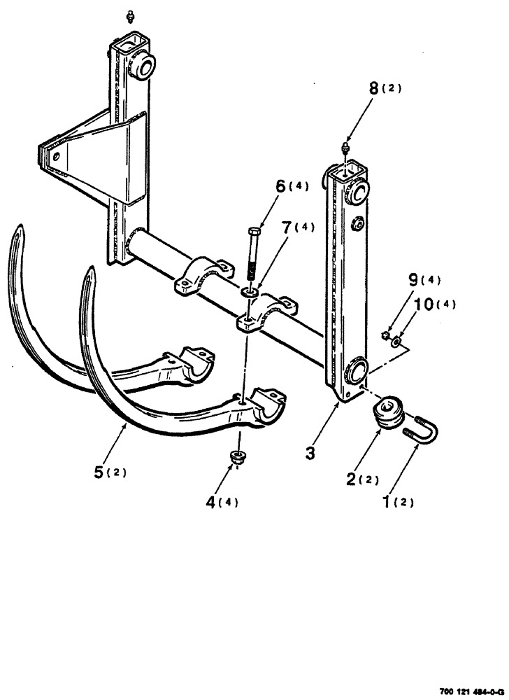 Схема запчастей Case IH 8555 - (06-18) - SHUTTLE FRAME AND NEEDLE ASSEMBLY (14) - BALE CHAMBER