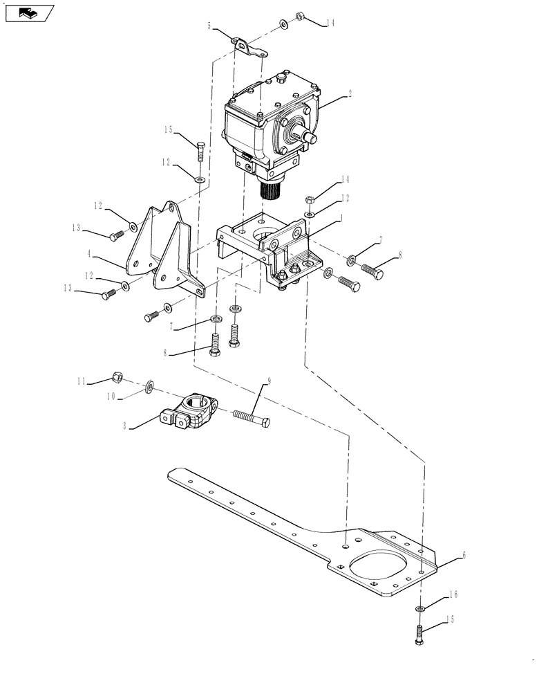 Схема запчастей Case IH 3020-35 - (58.110.05[02]) - WOBBLE BOX ASSEMBLY, LH, SINGLE AND DOUBLE DRIVE (58) - ATTACHMENTS/HEADERS