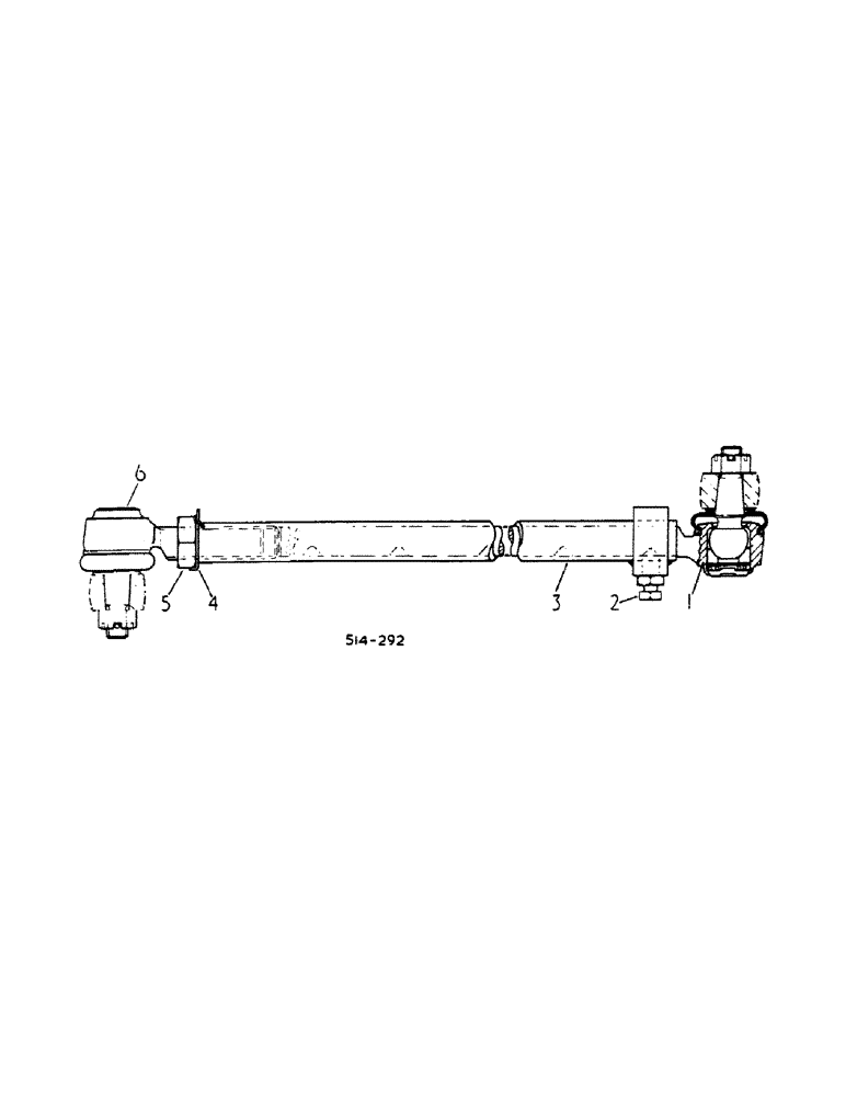 Схема запчастей Case IH 784 - (14-08) - SUSPENSION, TIE ROD ASSEMBLY, ADJUSTABLE FRONT AXLE, STRAIGHT 52 TO 80 INCH TREAD, ROW CROP TRACTORS Suspension