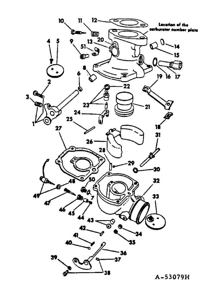 Схема запчастей Case IH C-282 - (C-22) - CARBURETOR, IH 