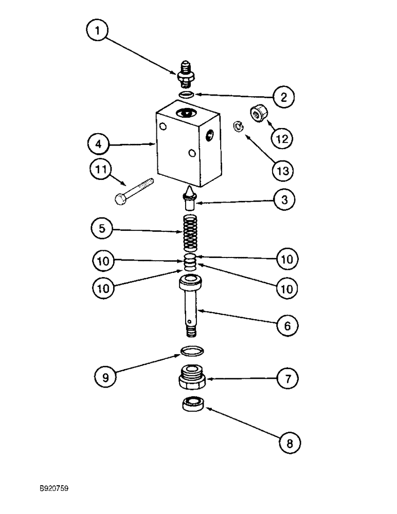 Схема запчастей Case IH 2022 - (6-20) - FOOT-N-INCH VALVE (03) - POWER TRAIN