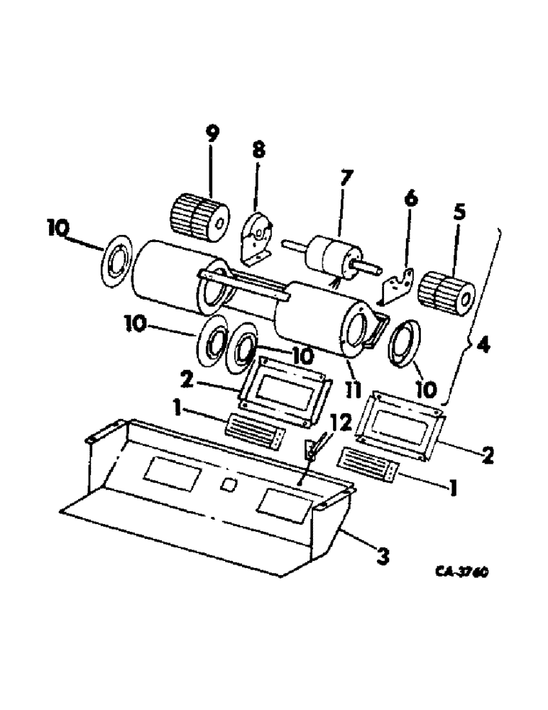 Схема запчастей Case IH 4166 - (13-17) - SUPERSTRUCTURE, PRESSURIZER (05) - SUPERSTRUCTURE