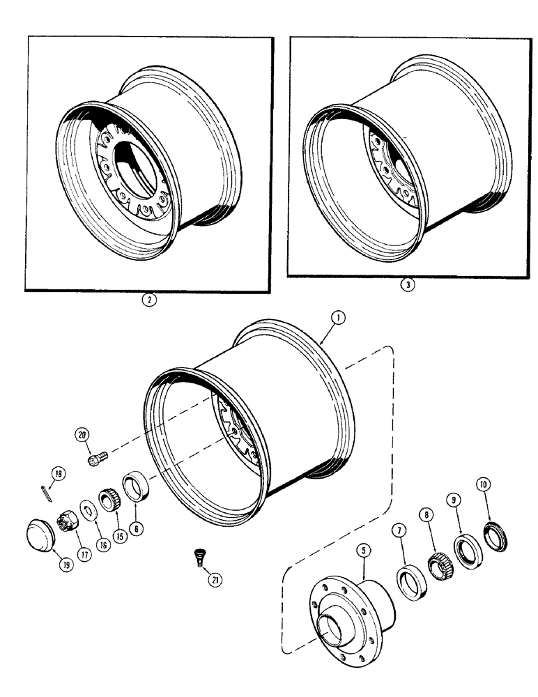 Схема запчастей Case IH 1570 - (098) - FRONT WHEELS (05) - STEERING