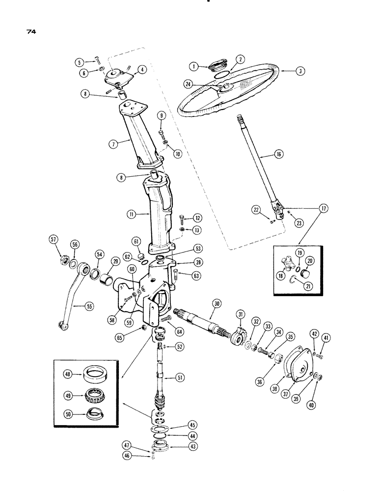 Схема запчастей Case IH 930-SERIES - (074) - STEERING GEAR (05) - STEERING