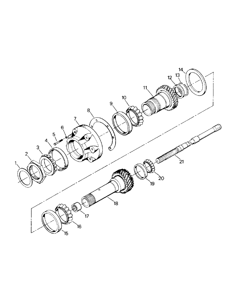 Схема запчастей Case IH STEIGER - (04-22) - TRANSMISSION INPUT SHAFT (04) - Drive Train