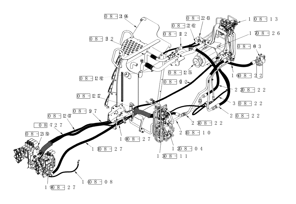 Схема запчастей Case IH STEIGER 335 - (01A-14) - HYDRAULICS - CHARGE PUMP AND AUXILIARY REMOTE CIRCUIT WITH HIGH OUPUT HYDRAULICS, WITH ACCUSTEER (00) - PICTORIAL INDEX