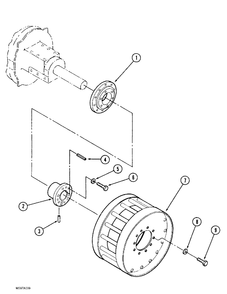 Схема запчастей Case IH 9380 QUADTRAC - (6-076) - DRIVE WHEEL (06) - POWER TRAIN