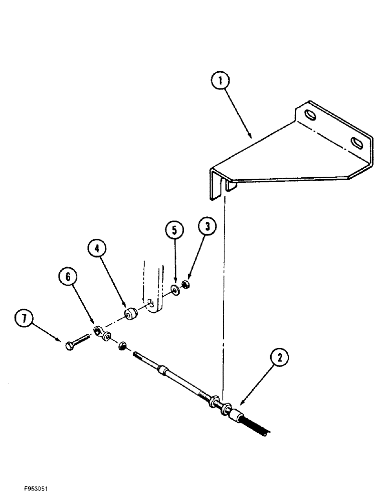 Схема запчастей Case IH 9350 - (3-10) - THROTTLE CABLE BRACKETS (03) - FUEL SYSTEM