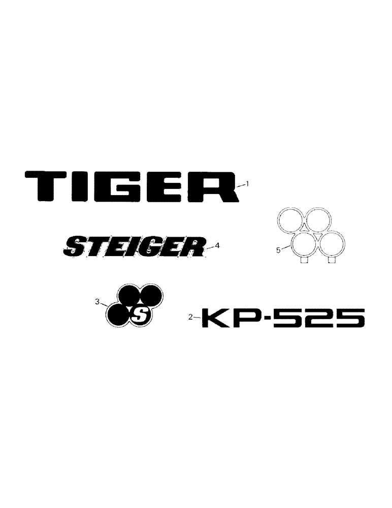 Схема запчастей Case IH KP-525 - (09-02) - HOOD DECALS & NAMEPLATES (13) - DECALS