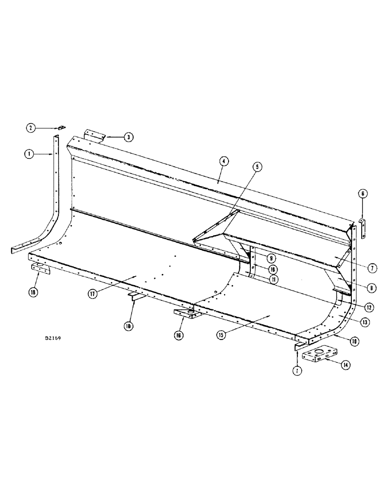 Схема запчастей Case IH 400 - (022) - HEADER AUGER TROUGH (58) - ATTACHMENTS/HEADERS