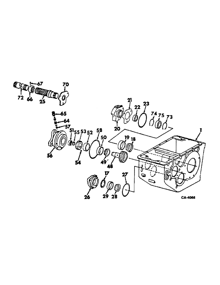 Схема запчастей Case IH 915 - (07-04) - DRIVE TRAIN, TRANSMISSION Drive Train