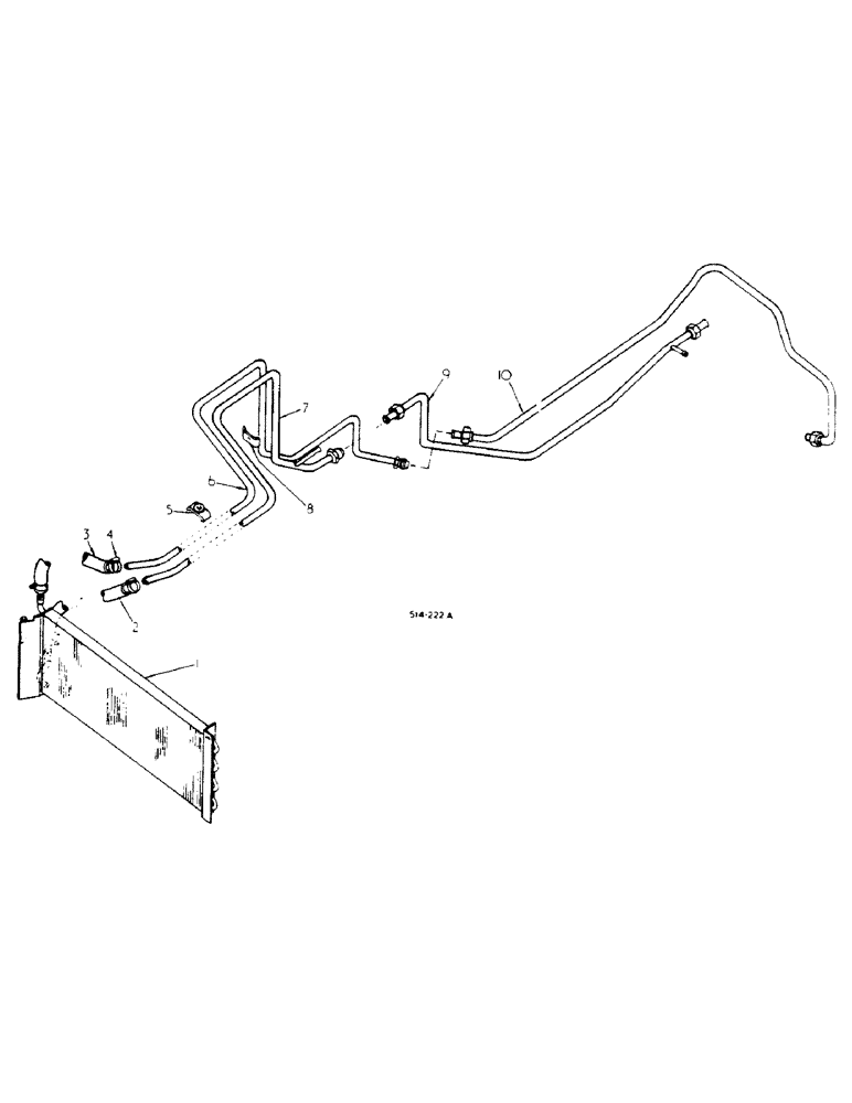 Схема запчастей Case IH 784 - (06-002) - OIL COOLER, SYNCHROMESH DRIVE TRACTOR Cooling