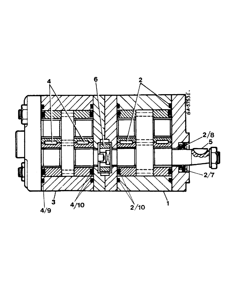 Схема запчастей Case IH 433 - (10-11) - TANDEM PUMP (07) - HYDRAULICS