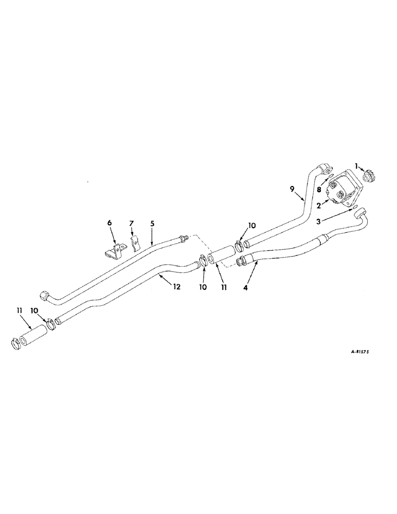 Схема запчастей Case IH 424 - (130) - HYDRAULIC SYSTEM, HYDRAULIC POWER SUPPLY, DIESEL ENGINE TRACTORS (07) - HYDRAULIC SYSTEM