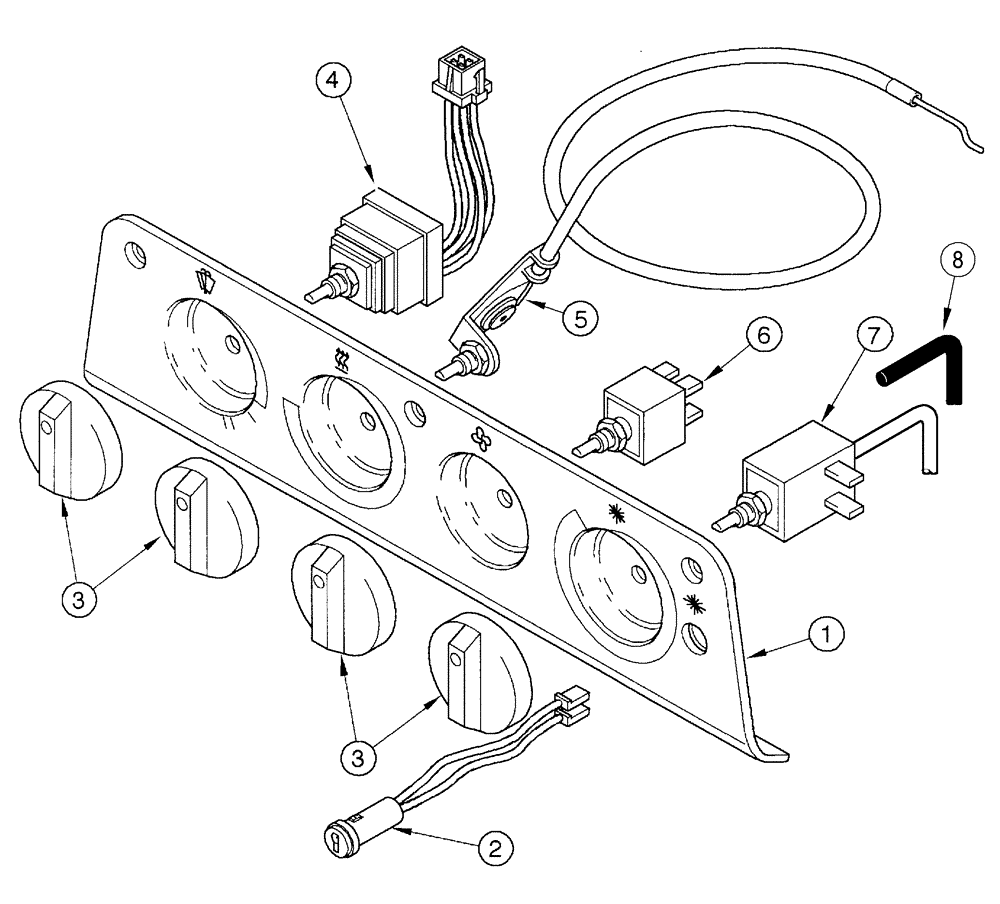 Схема запчастей Case IH CX100 - (09-28) - HEATER AND AIR CONDITIONING (09) - CHASSIS/ATTACHMENTS