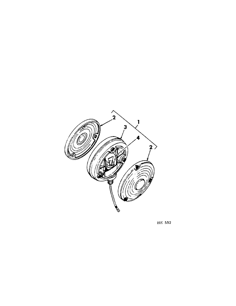 Схема запчастей Case IH 230 - (08-7[A]) - ELECTRICAL, SAFETY FLASHING LIGHT (06) - ELECTRICAL