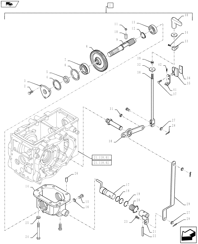 Схема запчастей Case IH FARMALL 35B - (88.100.05) - DIA KIT, MID PTO KIT - MT20022006 (88) - ACCESSORIES