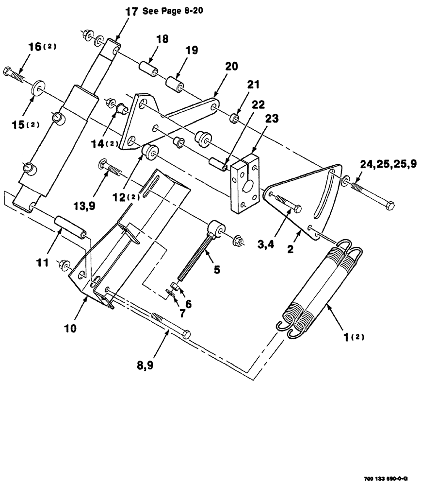 Схема запчастей Case IH 8860HP - (08-78) - ACTUATOR ASSEMBLY (58) - ATTACHMENTS/HEADERS