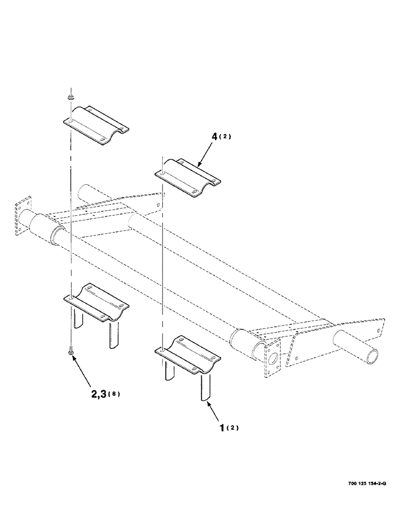 Схема запчастей Case IH 8465T - (6-28) - GUIDES ASSEMBLY, FORMING BELTS (14) - BALE CHAMBER