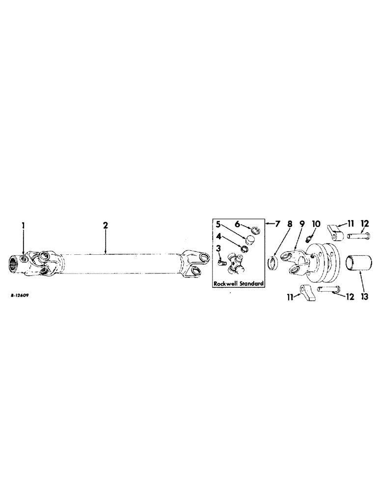 Схема запчастей Case IH 50 - (A-023) - CUTTER HEAD DRIVE FOR POWER TAKE-OFF DRIVE (BORG-WARNER & ROCKWELL STANDARD) (REGULAR & HEAVY DUTY) (64) - CHOPPING