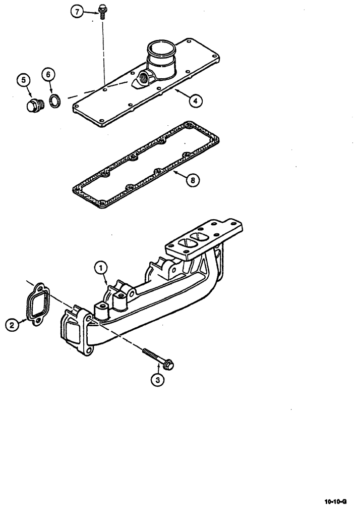 Схема запчастей Case IH 8870 - (10-10) - MANIFOLDS (10) - ENGINE