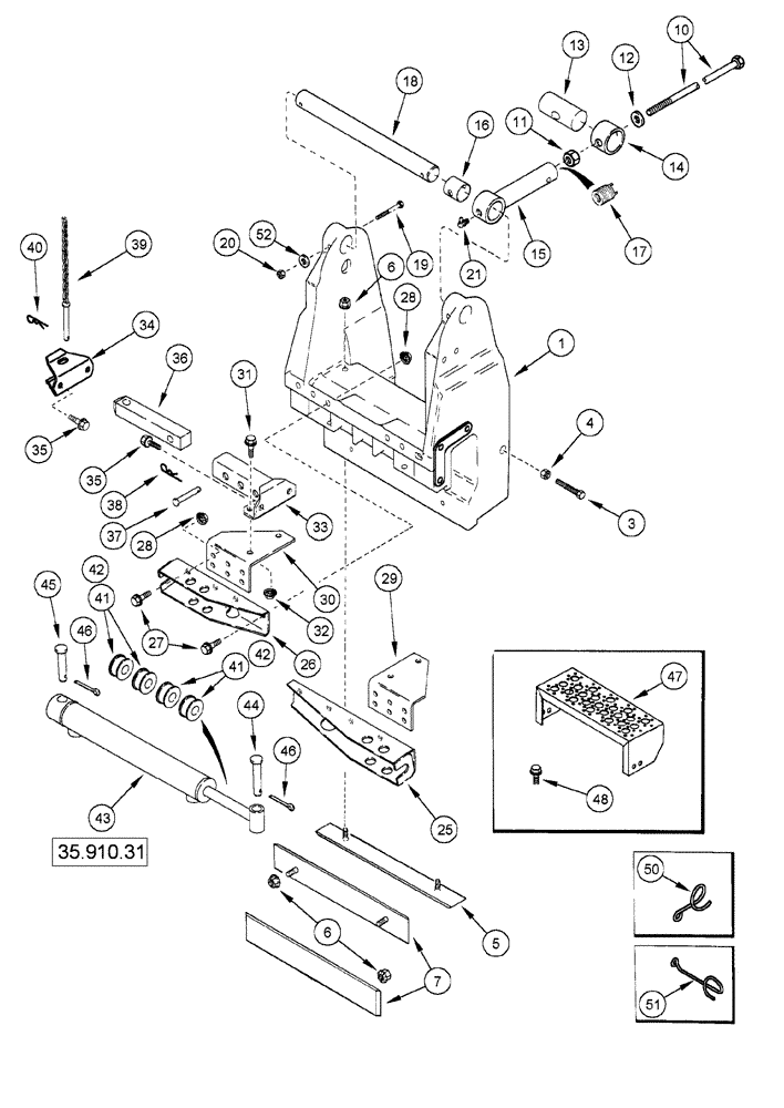 Схема запчастей Case IH 625 - (60.600.32) - DRUM SUPPORT ASSY - 6 ROW NARROW (60) - PRODUCT FEEDING